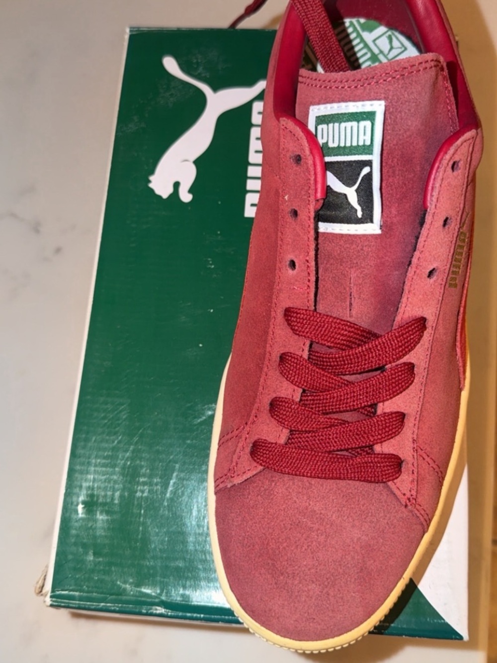 Puma red suede women’s size 9